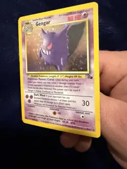 Gengar 5/62 Fossil Holo Pokemon 1999 - Image 4