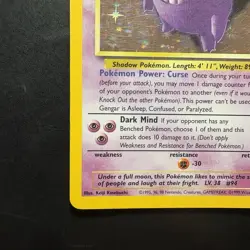 Pokemon Vintage Holo Gengar 5/62 Fossil WoTC 1999 - Image 5