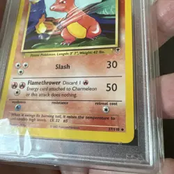 PSA 8 CHARMELEON 2002 POKEMON LEGENDARY COLLECTION #37 MINT - Image 4