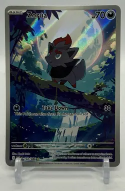 Pokemon TCG SV White Flare Zorua 142/086 Illustration Rare Full Art NM! - Image 1