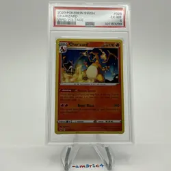 PSA 6 2020 Pokemon SWSH Vivid Voltage Charizard #25 - Image 1