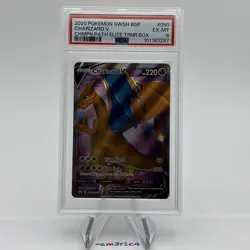 PSA 6 Pokemon Black Star Promo Charizard V SWSH050 - Image 3
