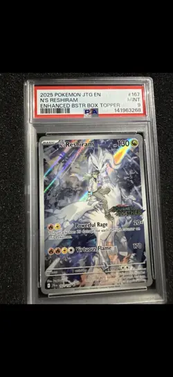 2025 Pokemon—N's Reshiram #167 MCAP—Illustration Rare Foil (Stamped) [Sealed] - Image 1