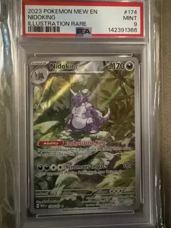 2023 POKEMON MEW EN-151 ILLUSTRATION RARE #174 NIDOKING PSA 9 - Image 1