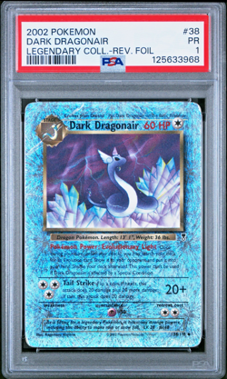 PSA 1 2002 Pokemon Legendary Collection Dark Dragonair 38/110 Reverse Holo Foil - Image 1