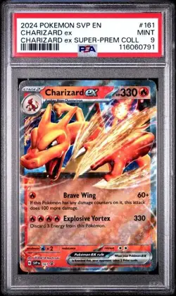 2024 POKEMON SVP SUPER-PREMIUM COLLECTION PROMO #161 CHARIZARD EX PSA 9 MINT - Image 1