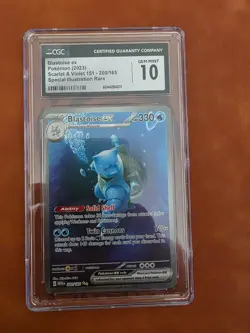 Blastoise ex 200/165 Pokemon Scarlet & Violet 151 SIR CGC Gem Mint 10 🚀💎🔥 - Image 1