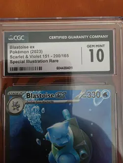 Blastoise ex 200/165 Pokemon Scarlet & Violet 151 SIR CGC Gem Mint 10 🚀💎🔥 - Image 5
