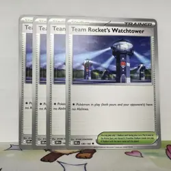 Team Rocket's Watchtower 180/182-Play Set (x4)-Pokemon TCG: Destined Rivals NM - Image 1