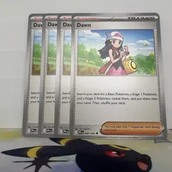 Dawn 087/094 - Play Set (x4) - Pokemon TCG: Phantasmal Flames NM - Image 1