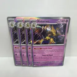 Alakazam 056/132 - Play Set (x4) - Pokemon TCG: Mega Evolution NM - Image 1