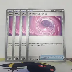 Wondrous Patch 094/094 - Play Set (x4) - Pokemon TCG: Phantasmal Flames NM - Image 1