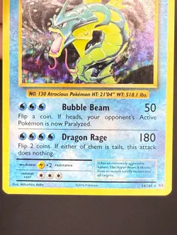 Gyarados 34/108 Pokemon TCG XY - Evolutions Holo Rare Moderately Played - Image 4