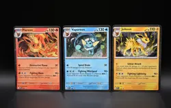 Flareon Vaporeon Jolteon SVP 167 168 169 Pokemon Black Star Promo Cosmos Holo - Image 1