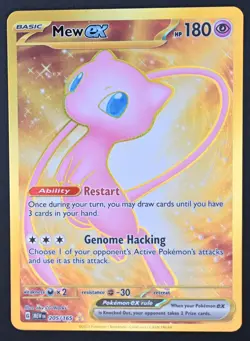 Mew ex 205/165 Pokemon TCG Sv: Scarlet & Violet 151 Hyper Rare Full Art NM - Image 1