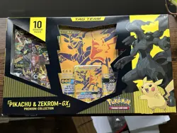 Pokemon Pikachu & Zekrom GX Tag Team Premium Collection Box SEALED - Image 2