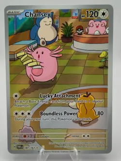 Pokemon Chansey Illustration Rare Holo Sv06 Twilight Masquerade 187/167 120 HP - Image 1