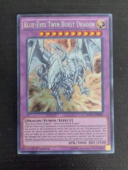 Yu-Gi-Oh! Blue-Eyes Twin Burst Dragon MP17-EN056 1st Edition Secret Rare - Image 1