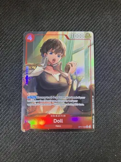 One Piece TCG Doll ( Alt Art ) OP11-008 Fist Of Divine Speed Foil English ! - Image 1