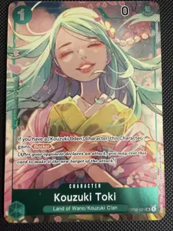 Kouzuki Toki (Box Topper) One Piece - Paramount War OP02-031 Foil Uncommon NM - Image 1