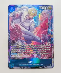 Sanji OP11-051 Holo Foil Alternate Art One Piece TCG Game Card NM/M - Image 1