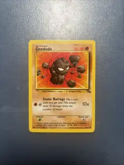 GEODUDE - 47/62 - Fossil Set - 1ST EDITION - Pokemon Card 1999 - Never Played - Image 1