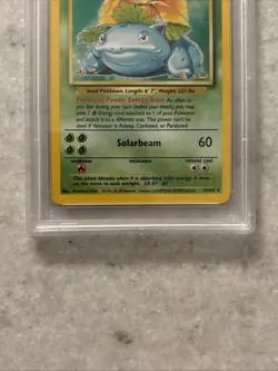 1999 Pokemon Game Venusaur Holo Card 15/102 PSA 8 NM-MT - Image 4
