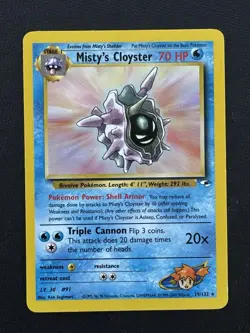 Pokemon Card Misty's Cloyster 29/132 Gym Heroes Stage 1 Regular Rare - Image 1