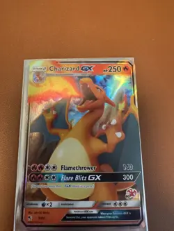 Pokemon TCG Charizard GX 9/68 Hidden Fates Holo Full Art Ultra Rare 250 HP Card - Image 1