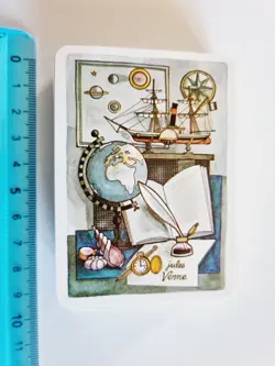 CARTE DA GIOCO JULES VERNE GRIMAUD POKER VINTAGE ORIGINAL PLAYING CARDS NEW - Image 5