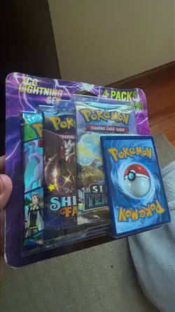 Konami Pokemon TCG Lightning Set Booster 3 Packs Fates, Go And Temple! Rare New - Image 1