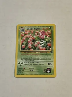 VTG Pokemon TCG Erika's Ivysaur 41/132 Gym Challenge Non Holo Unlimited WOTC LP - Image 3