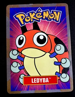 RARE SCARCE 2000 Pokemon Ledyba Betty Crocker Fruit Roll-Up Hyper Promo - Image 1