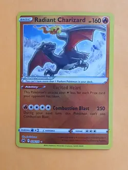 Pokemon Sword & Shield Crown Zenith Radiant Charizard 020/159 - Image 1