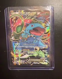Pokemon Venusaur EX Full Art Promo Holo XY123 180HP Jungle Hammer Poison Powder - Image 1