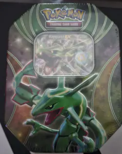 (403167) Pokemon 2016 Rayquaza EX Powers Beyond Collectors Tin - Factory Sealed - Image 1