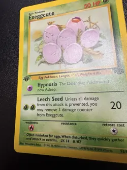 Pokemon TCG WOTC Jungle 1st Edition Exeggcute 52/64 Common NM - Image 3