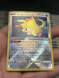 Pokemon TCG Radiant Jirachi Radiant Rare SWSH12: Silver Tempest 120/195- NM - Image 3