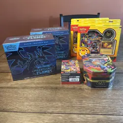 Pokemon Phantasmal Flames ETB X2 | Booster Bundle | Pokemon Day | Charizard Tin - Image 1