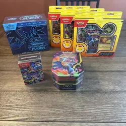 Pokemon Phantasmal Flames ETB | Booster Bundle | Pokemon Day x3 | Charizard Tin - Image 1