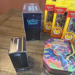 Pokemon Phantasmal Flames ETB | Booster Bundle | Pokemon Day x3 | Charizard Tin - Image 4