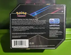 POKEMON TCG CROWN ZENTH TIN GALAYIAN MOLTRES NEW FACTORY SEALD - Image 2