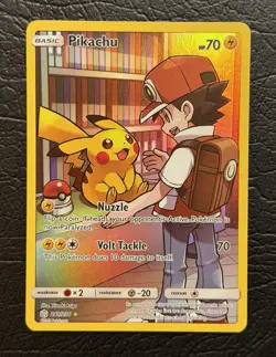 Pokemon TCG Sun & Moon Cosmic Eclipse Pikachu Full Art 241/236 NM/M - Image 1