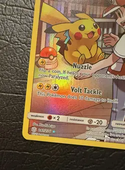 Pokemon TCG Sun & Moon Cosmic Eclipse Pikachu Full Art 241/236 NM/M - Image 5