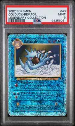 2002 POKEMON LEGEND COLL #43 GOLDUCK-REVERSE FOIL PSA 9 - Image 1