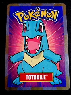 RARE SCARCE 2000 Pokemon Totodile Betty Crocker Fruit Roll-Up Hyper Promo - Image 1