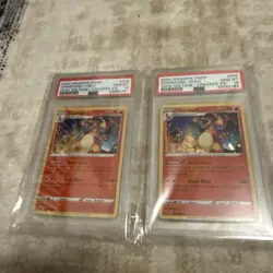 2020 Pokemon Sword & Shield CHARIZARD- VIVID VOLTAGE CRACKED ICE HOLO #25 PSA 10 - Image 2