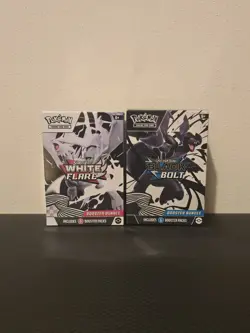 Two Pokemon Booster Bundles (1x) Black Bolt (1x) White Flare New Factory Sealed - Image 1