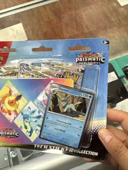 Pokemon TCG Prismatic Evolutions Tech Sticker Collection Sylveon Box Is Damage - Image 3