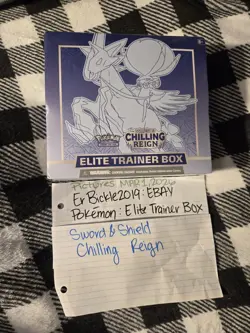 Pokemon TCG Sword & Shield Chilling Reign Elite Trainer Box Sealed - Image 1